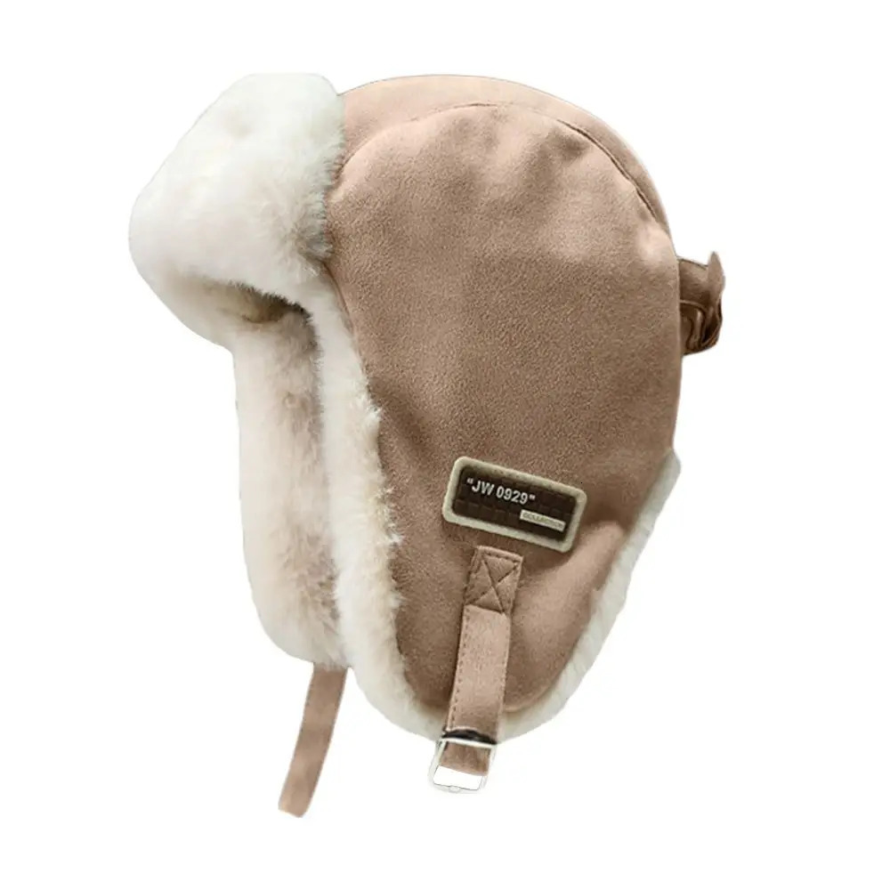 Outdoors Plush Bomber Hat Thick Warm Winter Cap Windproof Ushanka Fur Hat for Men Women 250929