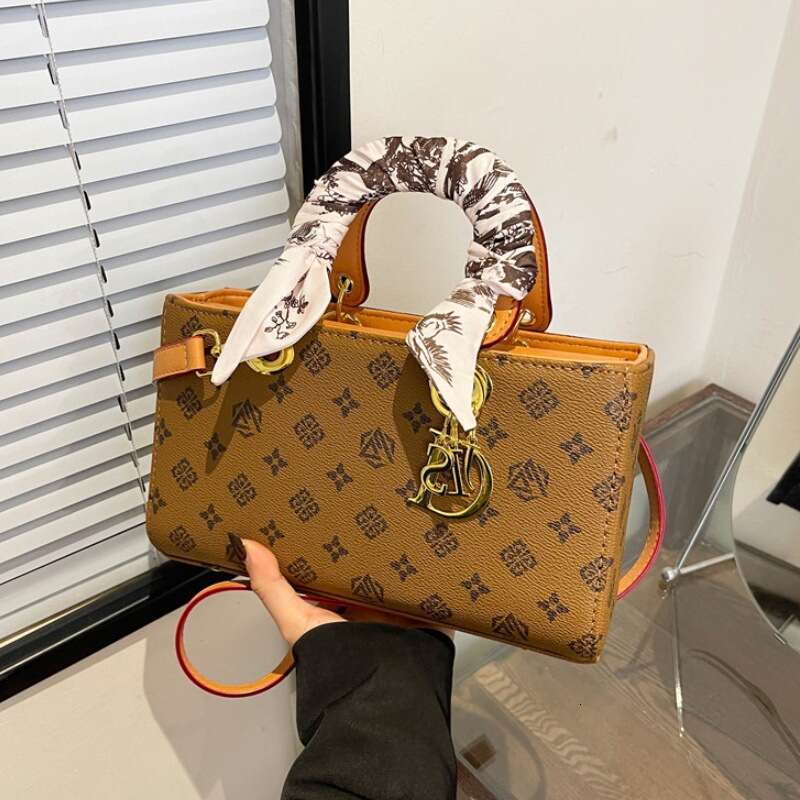 Fashion Designer Bag Square Bag for Women New Fashion Monogram Handbag Elegant Shoulder Crossbody Tote Bag