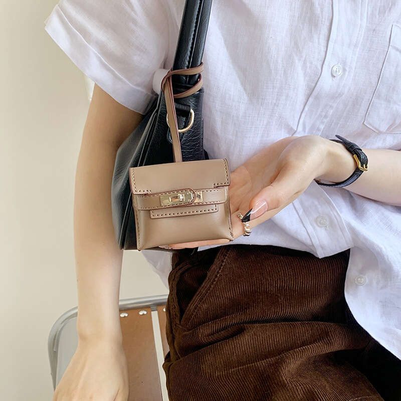 designer bag Luxury bag Fashion Earphone Bag for Women, Small Square Holder, Solid Color Card Bag, New Model, Compact Large Capacity Coin Purse