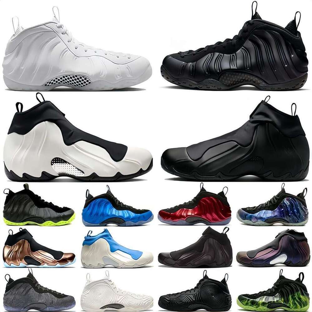 2025 Foam Men Basketball Shoes Psychic Blue And Triple Penny Anthracite Paranorman Black White Metallic Backboard Mens Trainers Sneakers 40-47