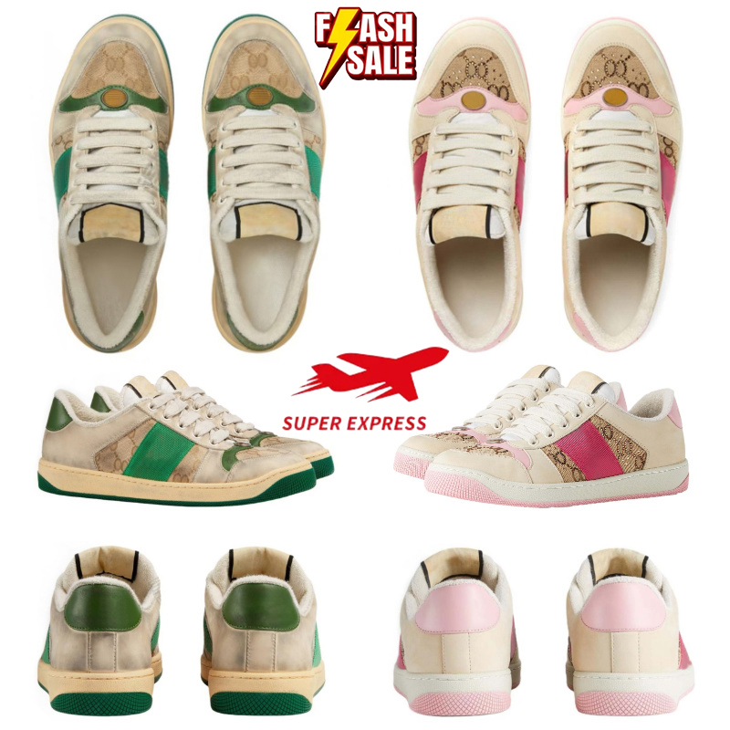 Casual Shoes Classic Sneaker 35-44 Retro Style Letters Interwoven Pattern Shoes Red and Green Webbing Fashional and Comfortable Exercise Sport Preppy Style Shoes00