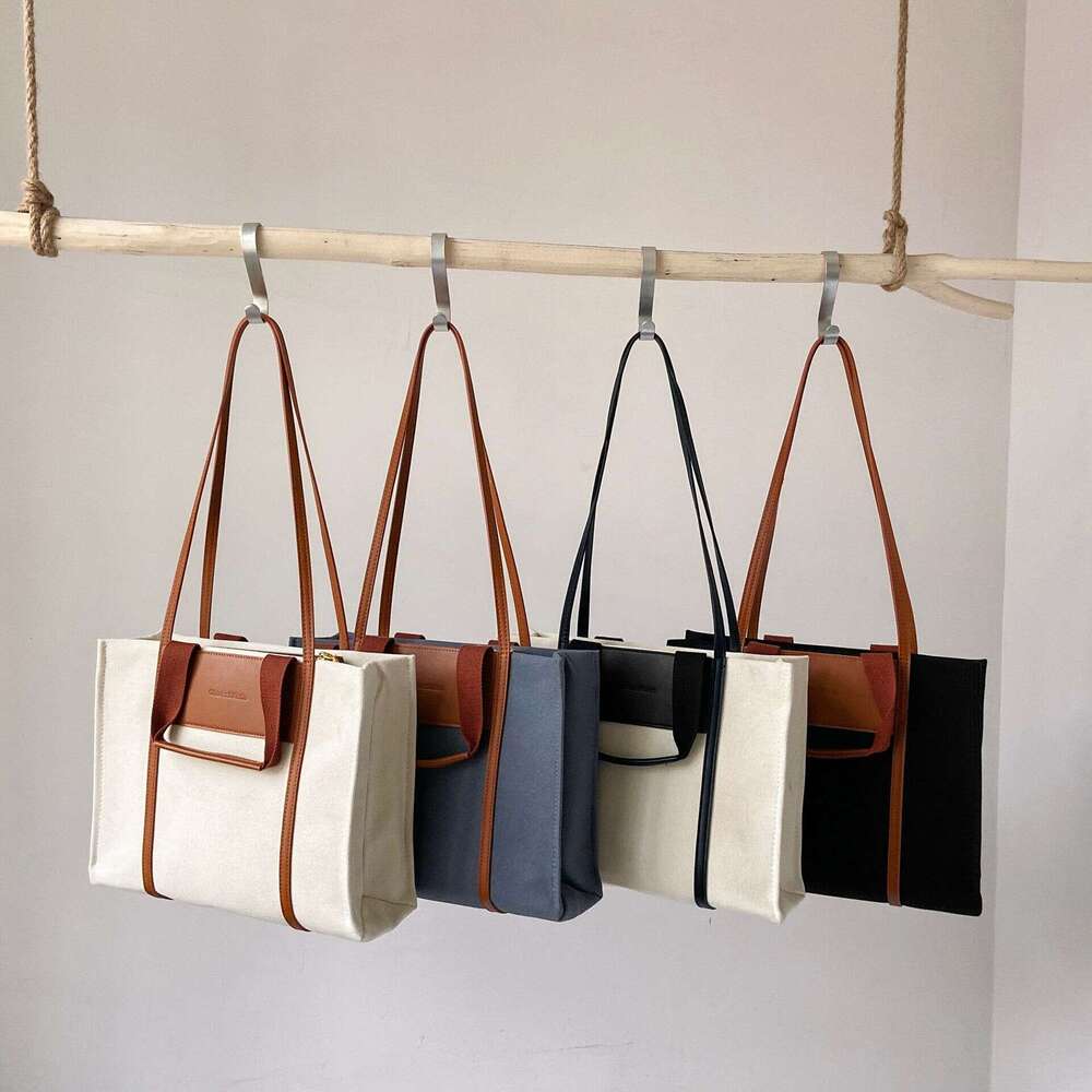 designer bag Luxury bag New Women's Shopping Korean Fashion Tote Simple Canvas Shoulder Bag for Women