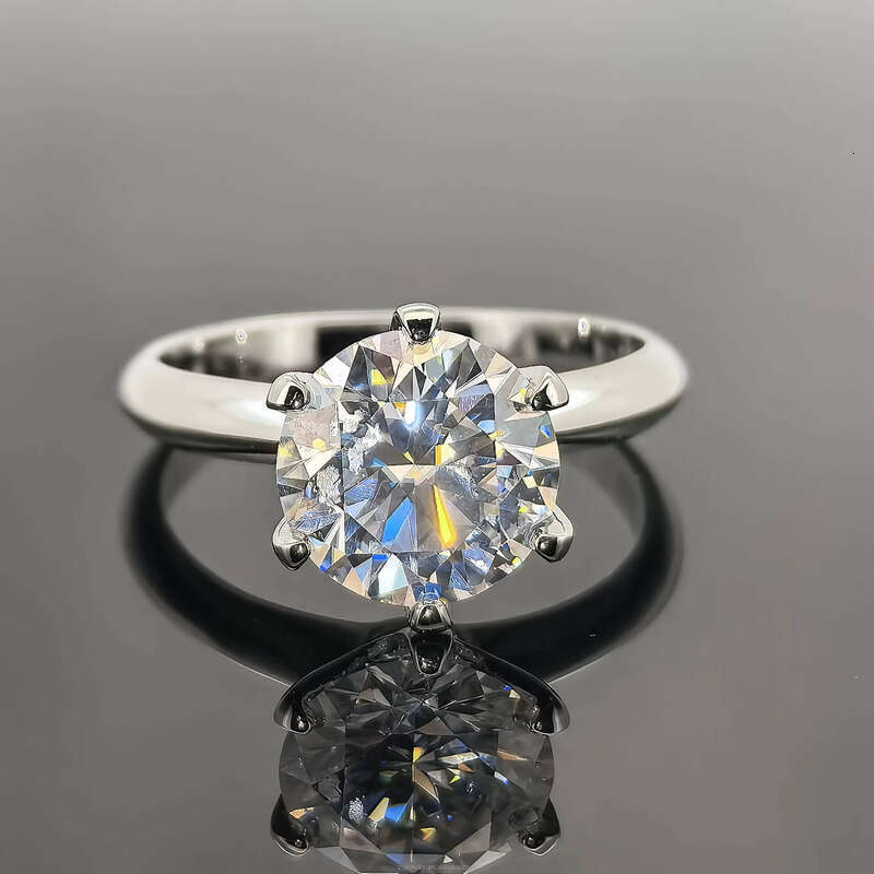 5ct Oval Shape Gra Certified Emerald Round Radiant Jewelry Engagement Silicon Stone Ring