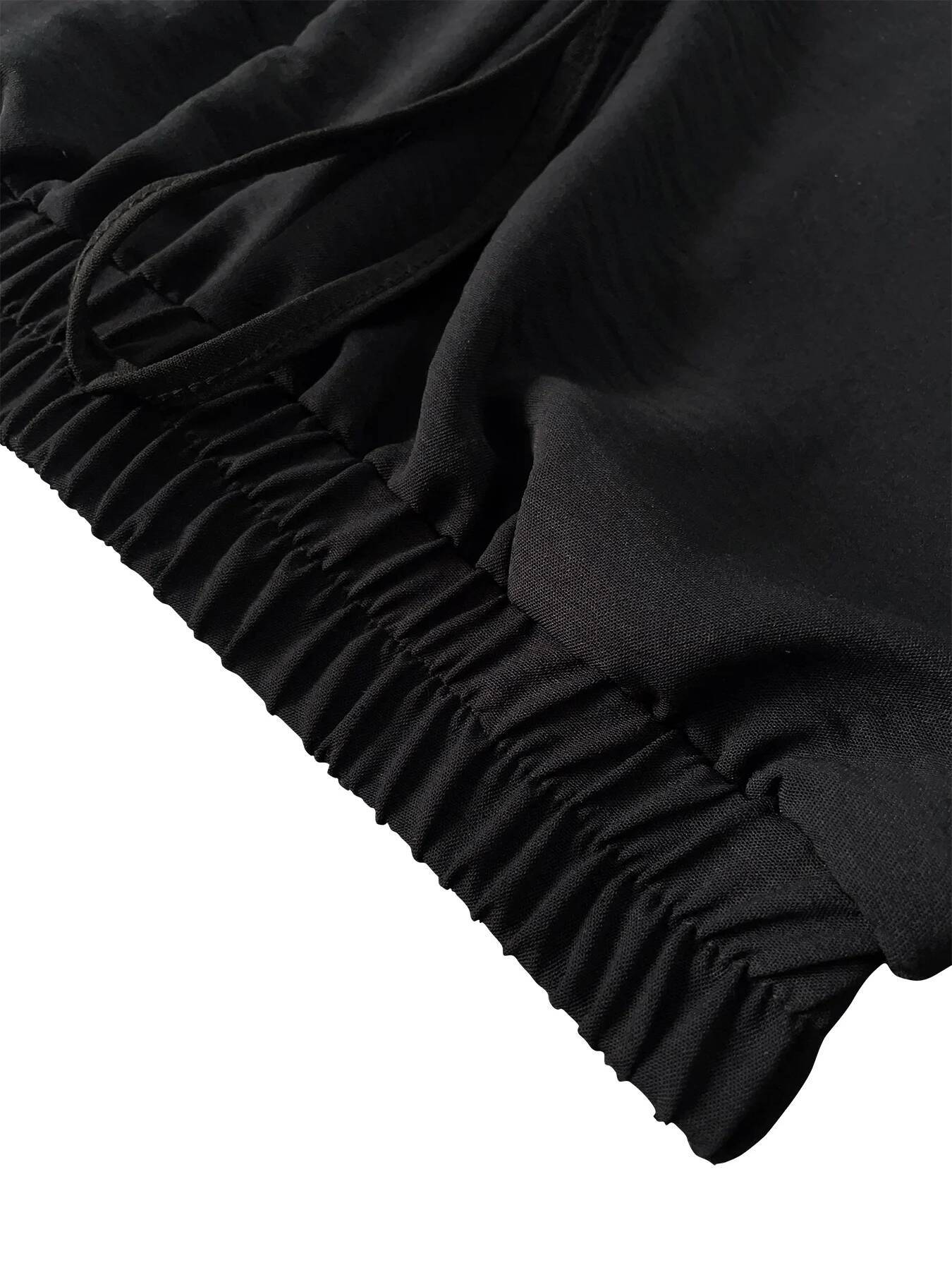 Women's Spring/Summer/Autumn New Solid Color Ice Silk Wide Leg Loose Casual Pants dongdumaoyi