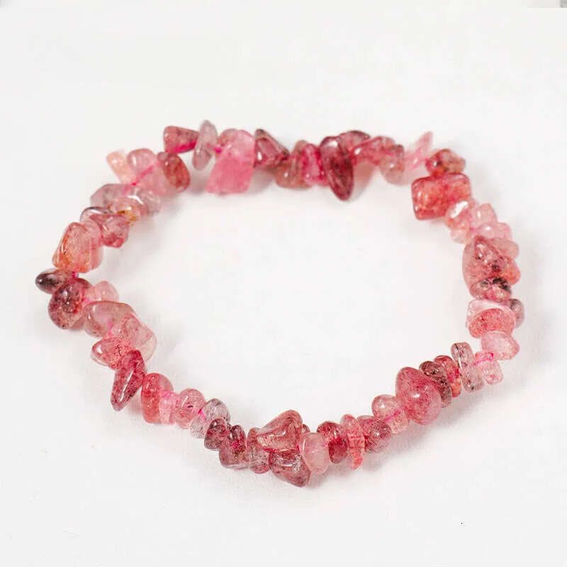 Natural Crystal Chip Stone Stretch Bracelet