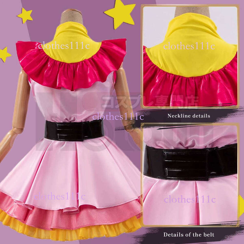 HOLOUN OSHI NO KO Anime Ai Hoshino Cosplay Costume Wig Lolita Dress Skirt Bunny Hairpin Rose Net Synthetic Fiber Gift