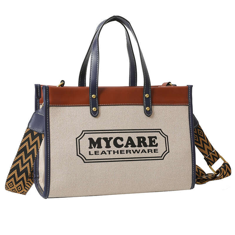 designer bag Luxury bag Canvas Women's New Simple Fashion Letter Print Handbag Shoulder Crossbody Tote Bag
