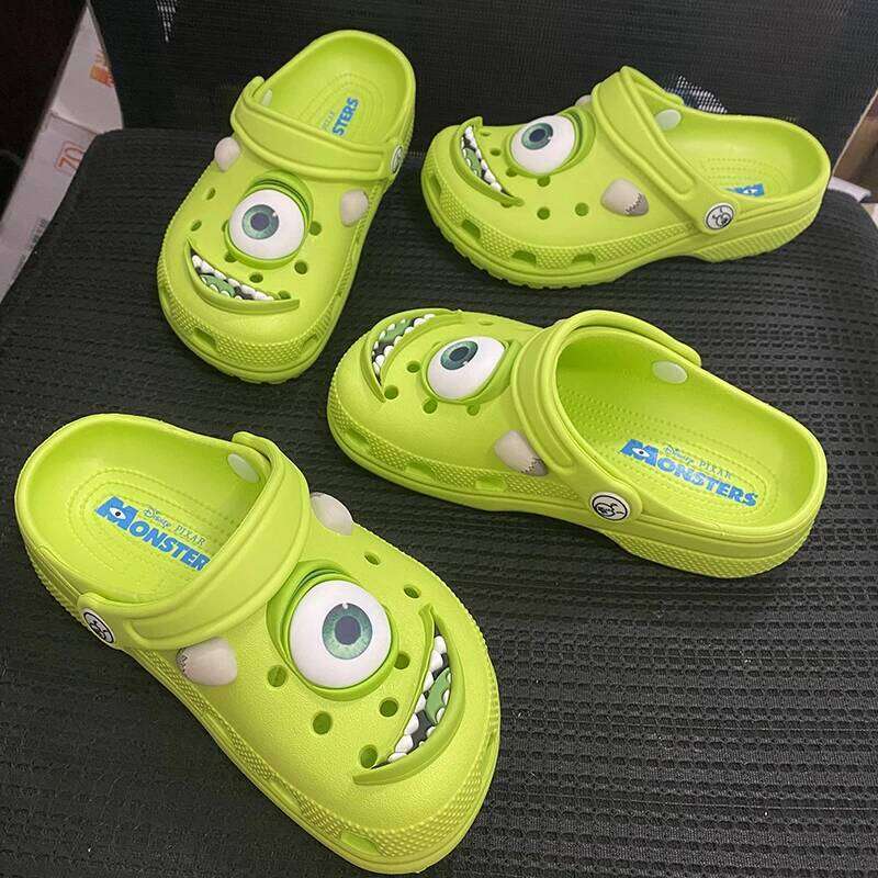 New Cartoon Mike Summer Anti-Slip Outdoor Casual Beach Shoes Monster Big Eyes Hole Slippers Comfortable Breathable Sandals Gifts