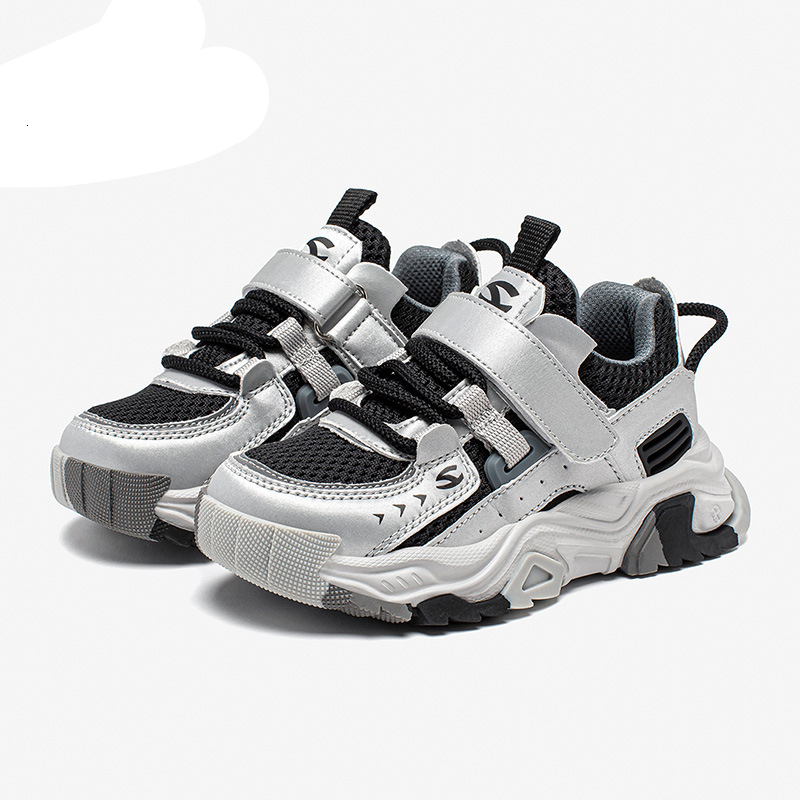 Mesh Breathable Sports Shoes For Boys And Girls Nylon Buckle Designer Shoes Suitable For Big Children's Designer Running Shoes Autumn New Luxury 