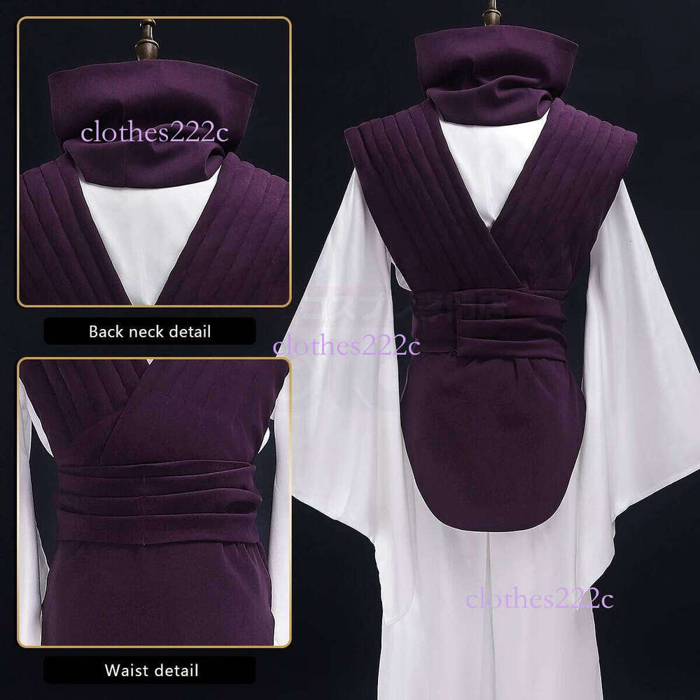 HOLOUN Jujutsu JJK Manga Anime Choso Cosplay Costume Purple Vest Neck Gaiter Belt White Elastic Pants Top Gift