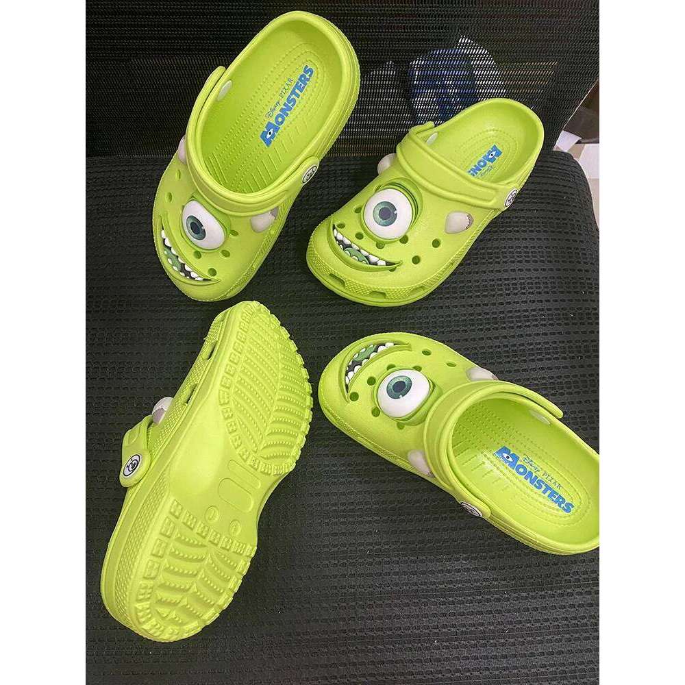 New Cartoon Mike Summer Anti-Slip Outdoor Casual Beach Shoes Monster Big Eyes Hole Slippers Comfortable Breathable Sandals Gifts