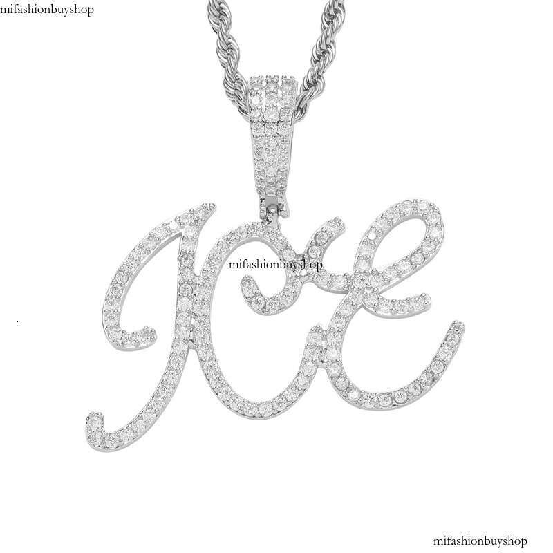 Custom A-Z Letters Name Pendant Necklace Gold Plated Jewelry Women Men Gift