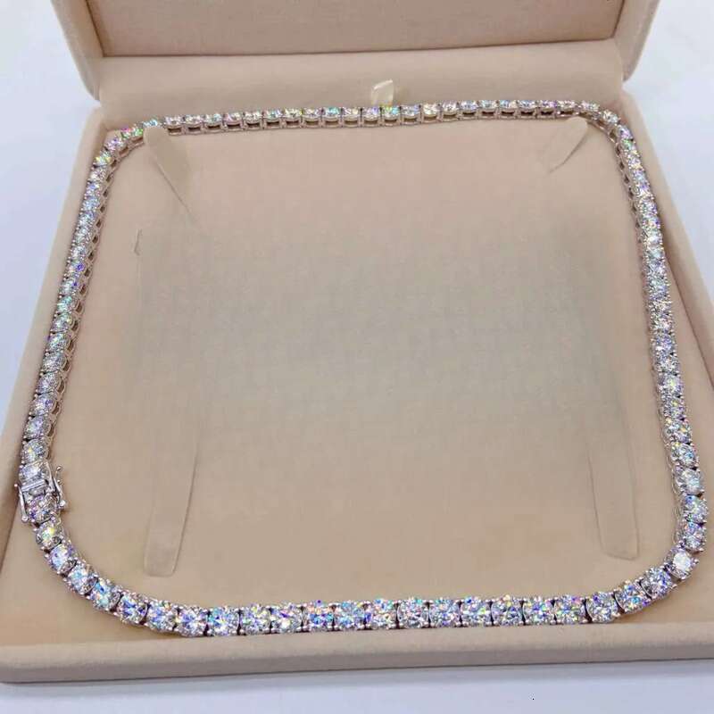 Hip Hop Jewelry Sterg Sier Pass Tester Dia VVS Moissanite Tennis Chain