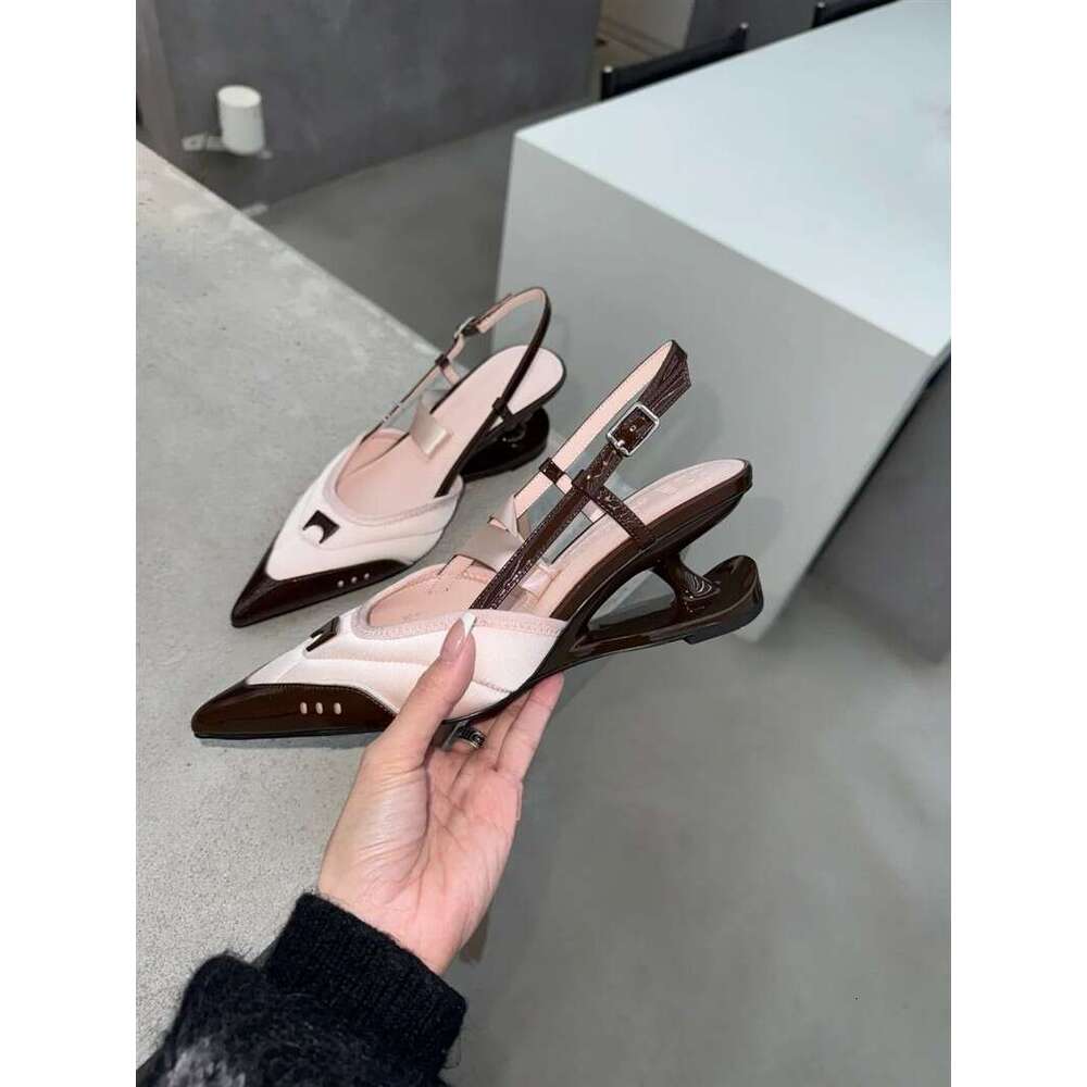Niche Design Ballet Fairy Style Irregular Designer Shoe High heels 2025 New Pointed heelegant Cross Strap Sandals