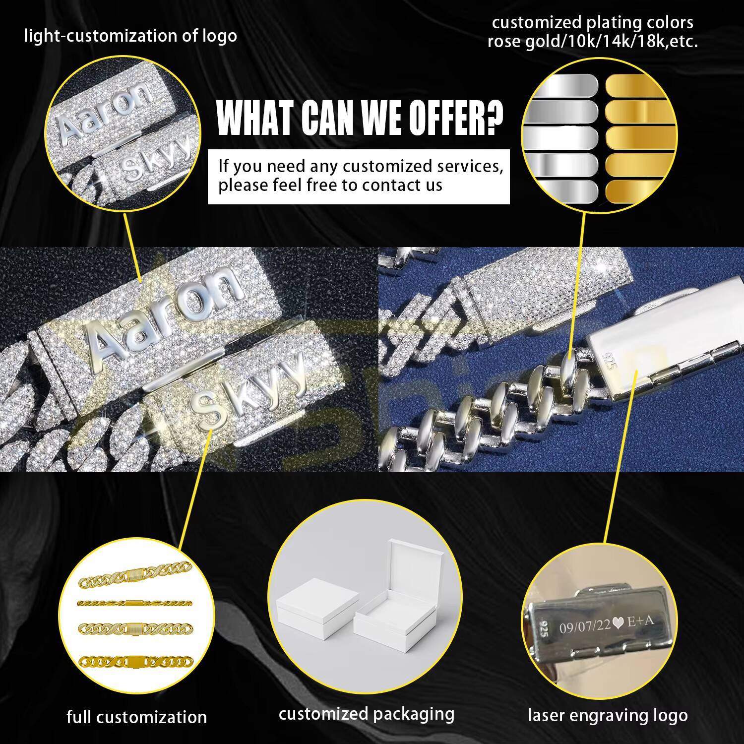 RTS Hot Selling Pass Diamond Tester 925 Silver 6mm 8mm 10mm Two Rows Iced Out Hip Hop VVS Moissanite Diamond Cuban Link Chain