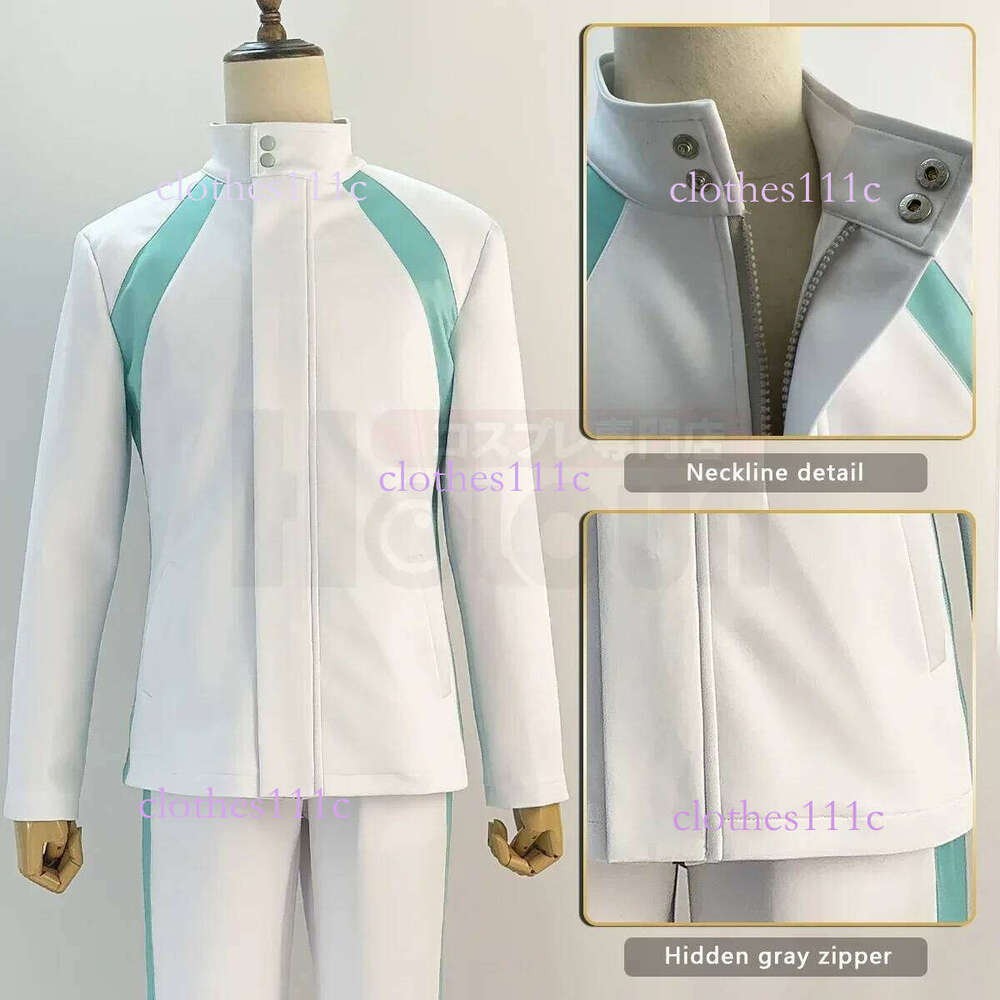 2025 Halloween Holoun Haiky Anime Aobohsai High School Uniform Oikawa Tooru Cosplay Costume Wig Embroidery Full-Zip