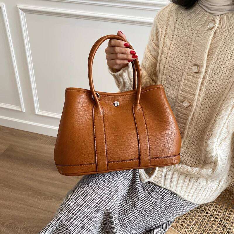 Garden Tote 30 Genuine Leather Women's Bag High-End Feeling 2024 New Trend Crossbody Handbag Briti Sle Polyes... Suotong2510 Mdng