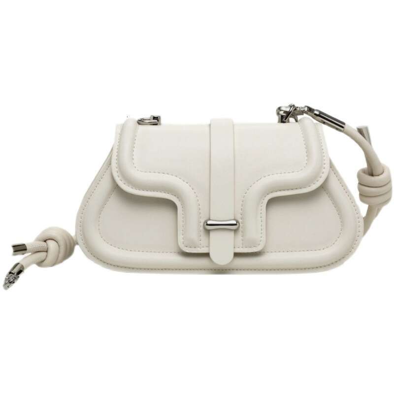 designer bag Luxury bag Women's Niche Design New Fashion Single Shoulder Drawstring Knot Motorcycle Casual Versatile Crossbody Bag for Women