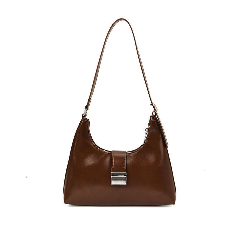designer bag Luxury bag Oil Leather Crossbody for Women New Large Capacity Fashion Versatile Commuter Underarm Shoulder Bag