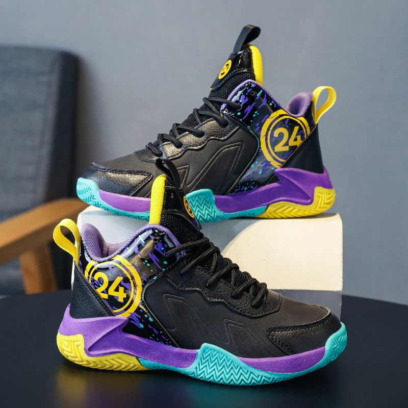 Kids Basketball Shoes Boys Sneakers Girls Teenagers Training Sneakers Kidszworld Non-slip Outdoor Children's Sport Shoes Sizes 31 - 40 K0488