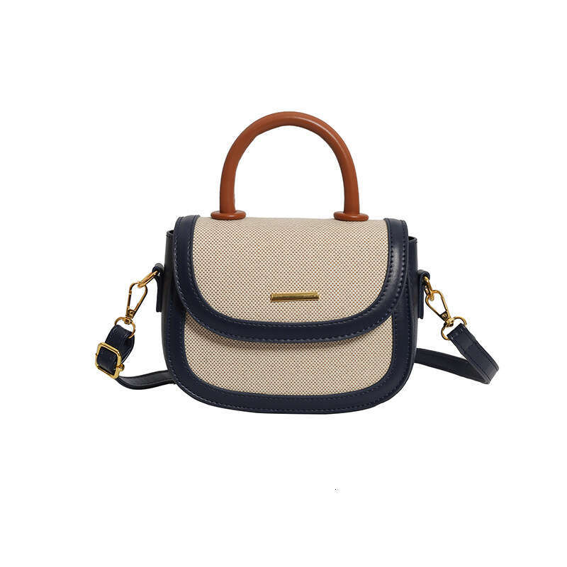 designer bag Luxury bag Fashion New Trendy Versatile Handbag Shoulder Crossbody Stylish Simple Color-Block Saddle Bag