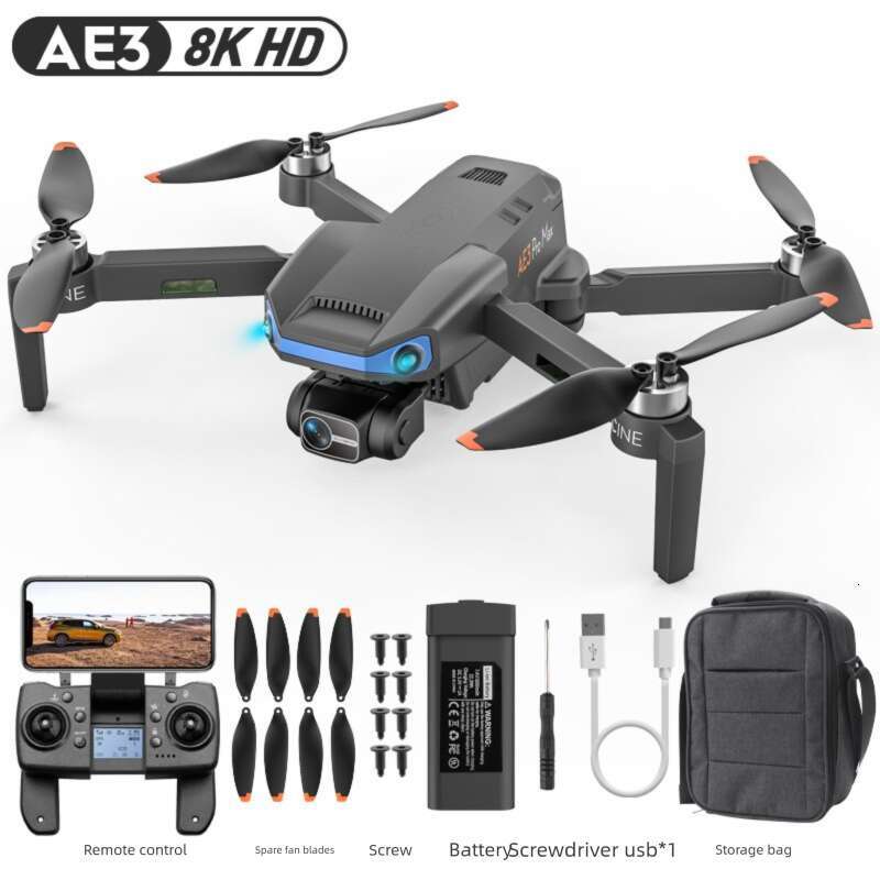 AE Long Endurance Brushless GPS Axis Gimbal Obstacle Avoidance Drone HD Aerial Photography Remote Control Airplane