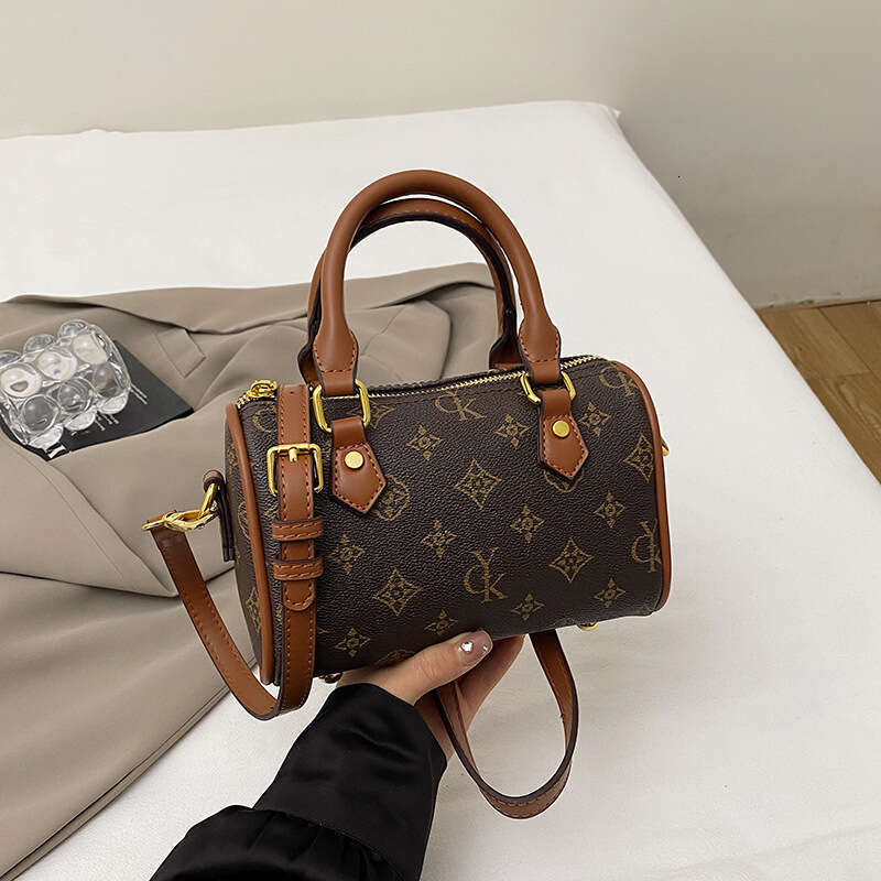 Designer Bag Pillow Bags for Women New Vintage Boston Bag Ladies Handbag Crossbody Brown Small Square Bag