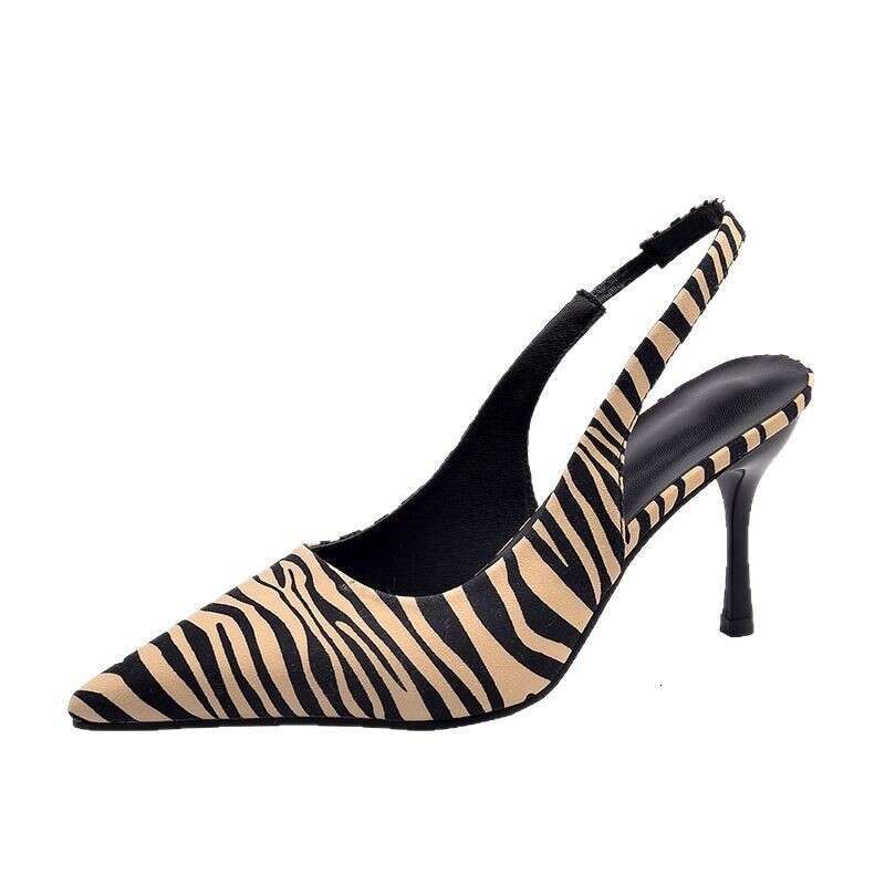 Pointed Toe High heels for Women 2025 Spring New Back Strap Niche Single Designer Shoe Shoes to Match Dresses French Style heelegant Closed-Toe Sandal