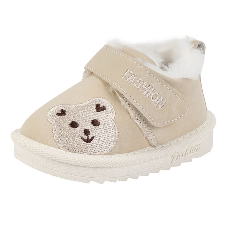 Infant Winter Plush Boots For Toddler Warm Thick Boots Baby Kid's Cotton Shoes Kidszworld Faux Fur Boots Size 17 - 30 K0504