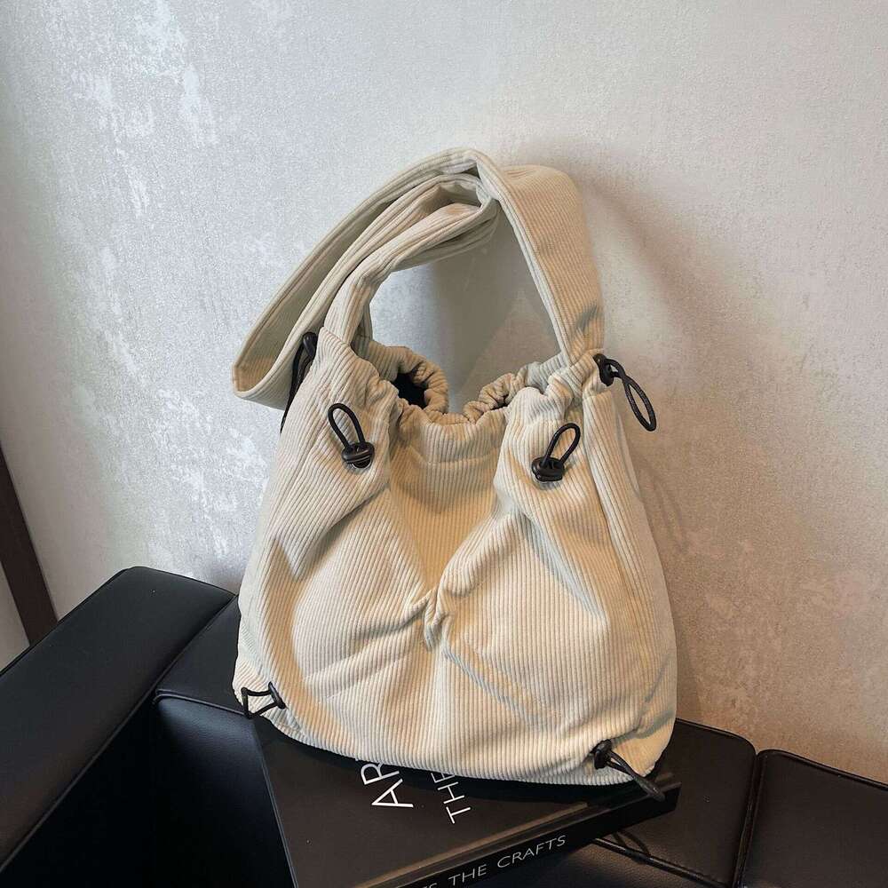 designer bag Luxury bag Fashion Casual Corduroy Large Capacity Single Shoulder Women's New Versatile Crossbody Bucket Underarm Tote Bag