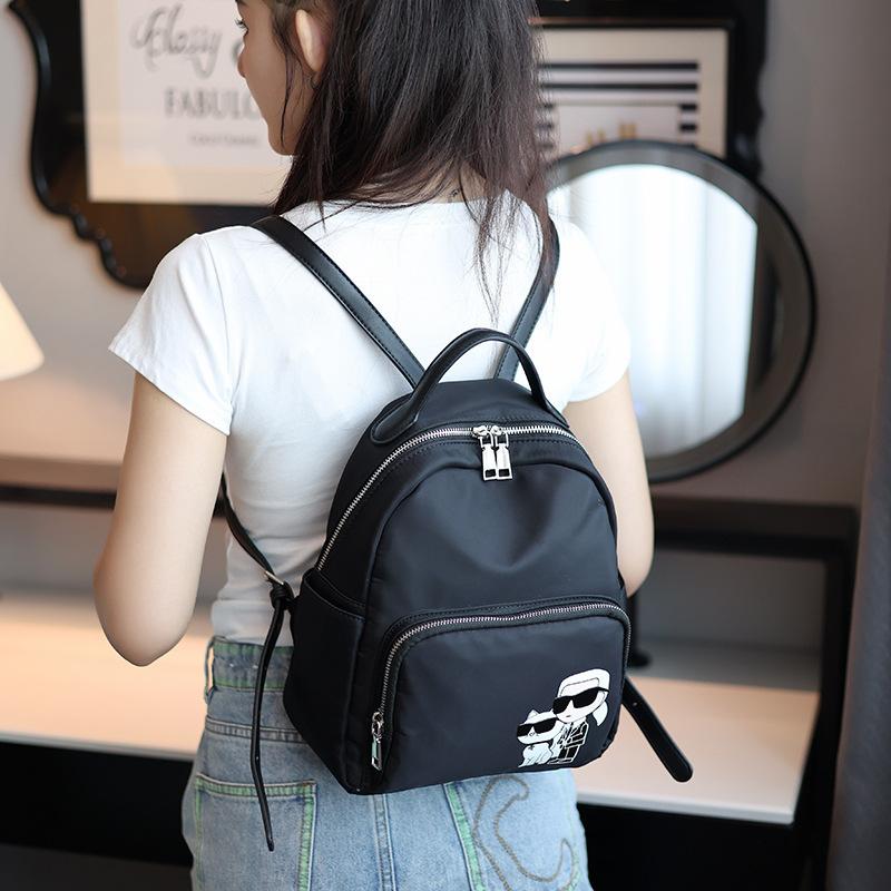 Designer Grid Patch Canvas Backpack 2025 New College Style Commuter Travel Bag