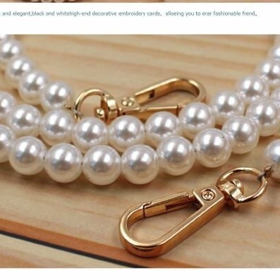 8MM Pearl Chain Extended Pearl Bag Chain Wholesale Bag Chain Amplifier Chain Pearl Bag Belt