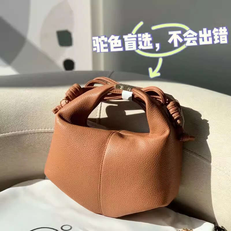 designer bag Luxury bag New French Niche Versatile Solid Color Single Shoulder Women's Fashion Handbag Lychee Pattern Crossbody Bag