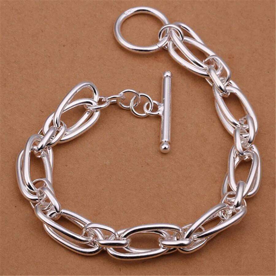 URMYLADY Wholesale for men women chain sterling sier bracelets noble wedding gift party fashion jewelry Christmas gifts