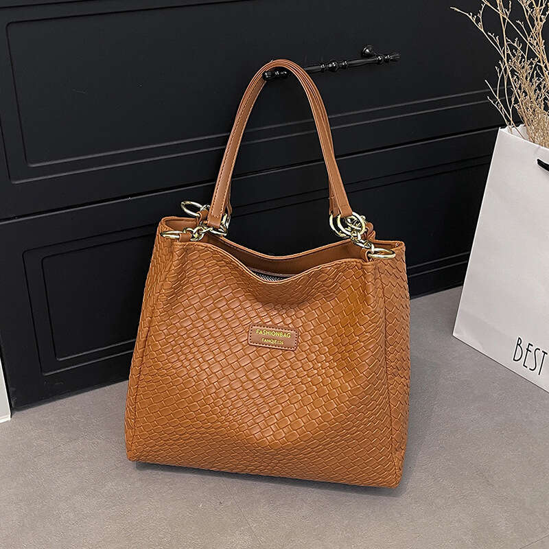 designer bag Luxury bag Woven Large Capacity Fashionable Textured Handbag for Women New Niche Commuter Shoulder Tote Bag