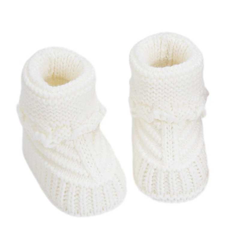 Handmade Infant Booties Warm Crochet Shoes Comfortable Wear for Boy GirlsJ250930