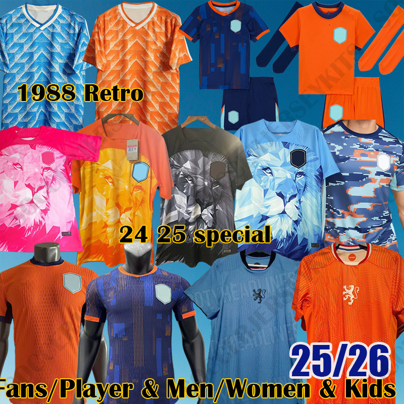 25 26 Netherlands MEMPHIS 2025 2026 Holland Home away jersey DE JONG GAKPO MALEN VEERMAN WEGHORST DUMFRIES BROBBEY FRIMPONG Shirt DE LIGT XAVI men kid
