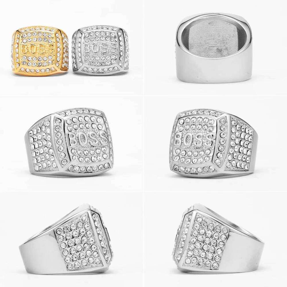 Shiny Gemstone Stainless Steel Men Rings Punk New In For Male Women Fashion Jewelry Creativity Gift Wholesale Dropshiping