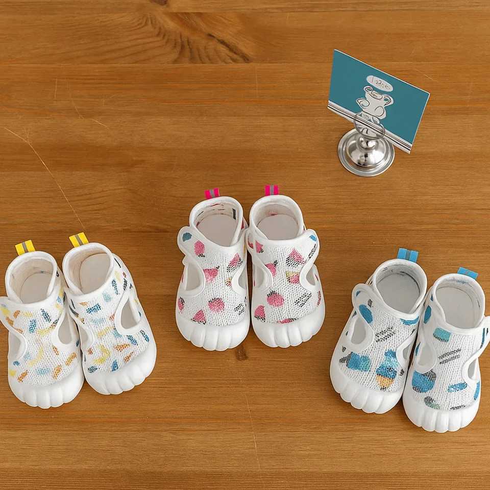 Casual Shoes Breathable Baby Sandals Soft Sole Air Mesh Kids Sandals Flexible Comfortable First Walkers Girls KidsJ250930