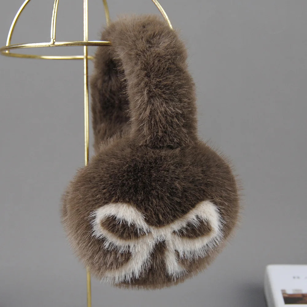 Winter Outdoor Mink Fur Earmuffs Women Keep Warm Mink Fur Earmuff Girl Winter Ear Protection 250930