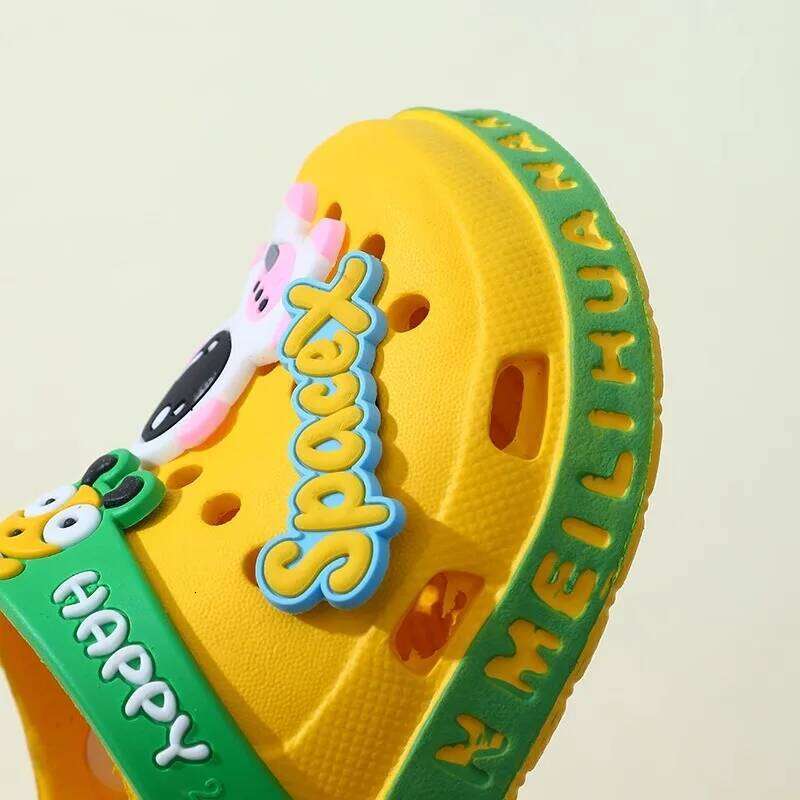 Children's Cartoon Baby Soft-Soled Ultra-Light Anti-Slip Infant Closed-Toe Sandals for Boys & Girls Beach Shoes