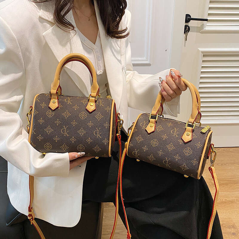 Designer Bag Pillow Bags for Women New Vintage Boston Bag Ladies Handbag Crossbody Brown Small Square Bag