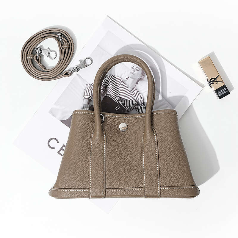 designer bag Luxury bag Niche High-End Women's Genuine Leather Handbag High-Quality Top Layer Cowhide Large Capacity Garden Tote Bag