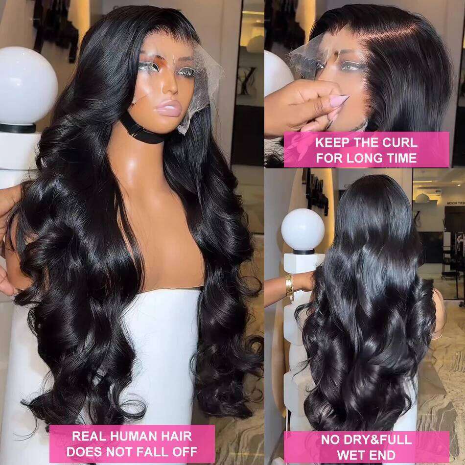 34 32 30In Body Wave Frontal Wigs 13X4 13X6 Transparent Lace Front For Women 6X4 5X5 Glueless Wig Human Hair Xiusiyuan2510