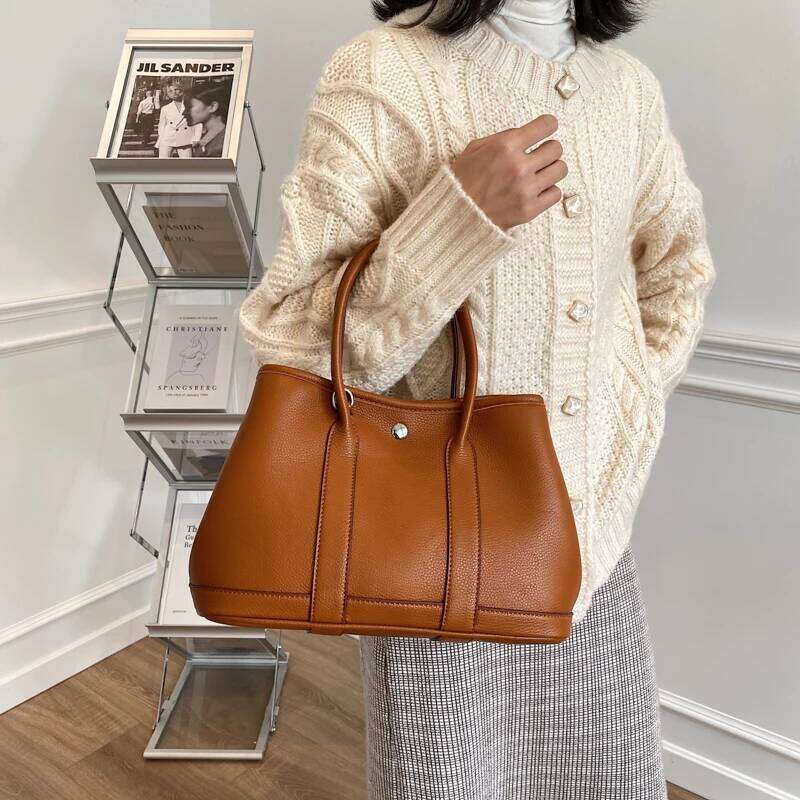 Garden Tote 30 Genuine Leather Women's Bag High-End Feeling 2024 New Trend Crossbody Handbag Briti Sle Polyes... Suotong2510 Mdng
