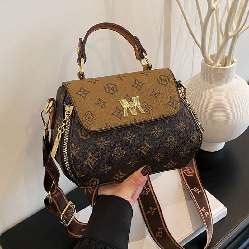 Designer Bags Women Vintage Square Bags Versatile New Pattern Printed Handbag Elegant Tote Bags Shoulder Crossbody Bag