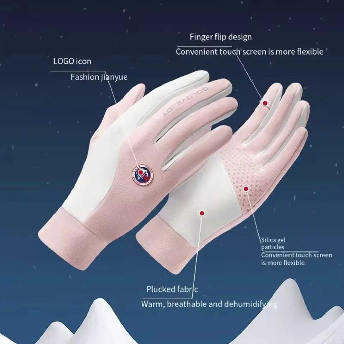 Unisex Ski Gloves Liner Inner Thin Touchscreen Party Usefulness Gloves Ultralight Sports Riding Velvet Windproof Gloves Z250925