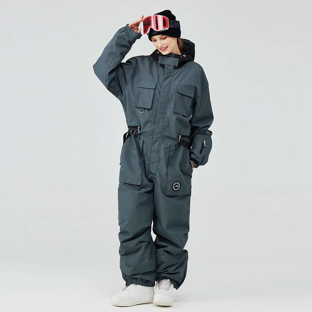 For Men And Women, Loose Fit, Winter Outdoor Windproof, Waterproof, Warm Ski Jacket, Snowboard One-Piece Suit