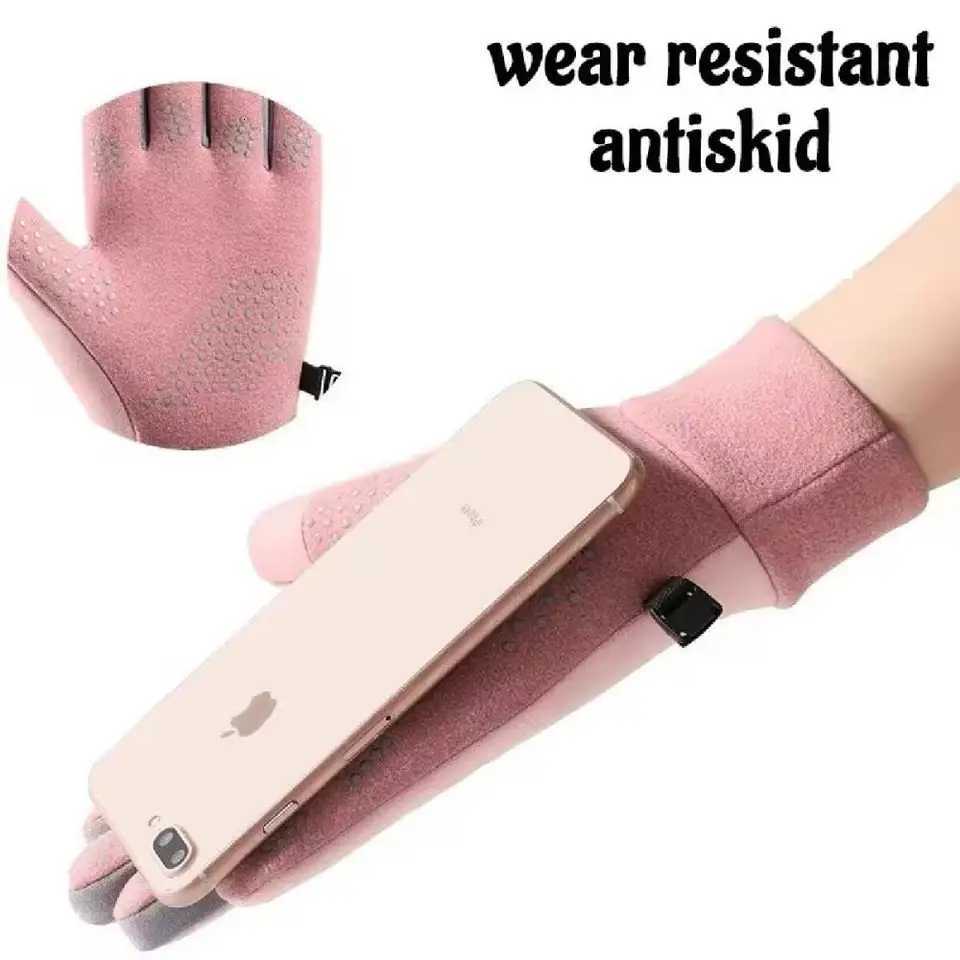 Winter Gloves Women Cycling Bike Thermal Cold Resistance Wind Waterproof Bicycle Warm Outdoor Running Skiing Mittens Z250925