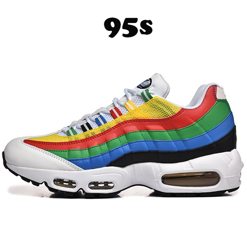 Free Shipping Mens 95 95s Neon designer Running Shoes Classic Triple Black White Yellow Cool Grey Olive Midnight Navy Men Trainers Sports Sneakers size 40-45